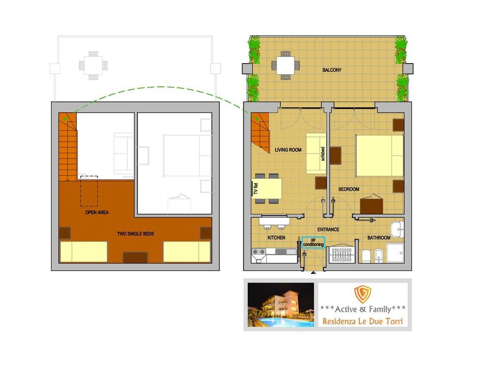 리바 델 이탈리아 베로나 Residenza Le Due Torri 아파트 호텔 외부 사진